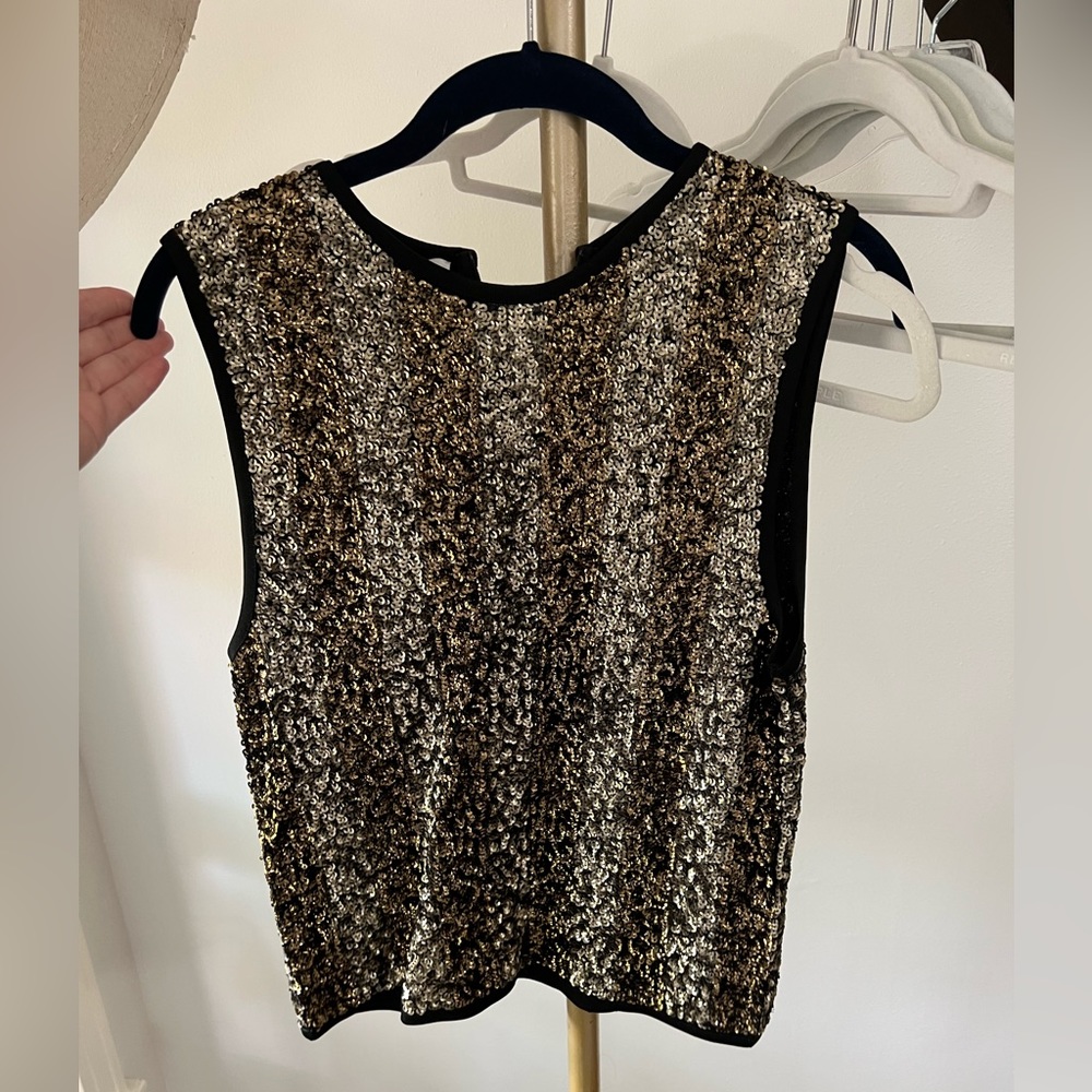 Sequin Zara top - great for NYE!